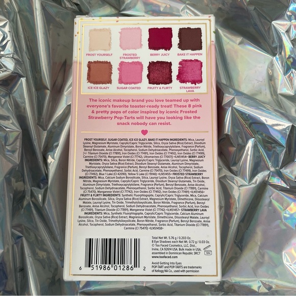 NIB Pop-Tart Eyeshadow Palette *Frosted Strawberry* | Too Faced - Picture 3 of 7